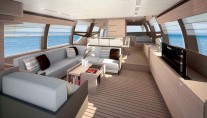 Ferretti 720 motoryacht salon